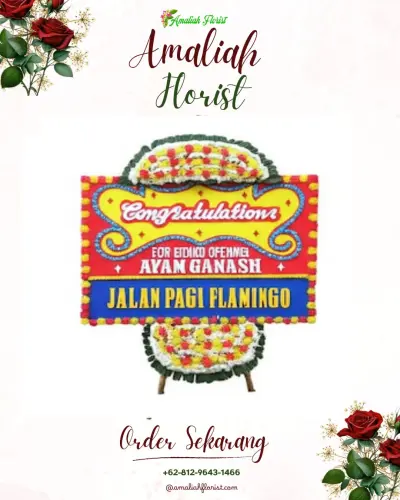 Bunga Papan Congratulation di Rowokembu